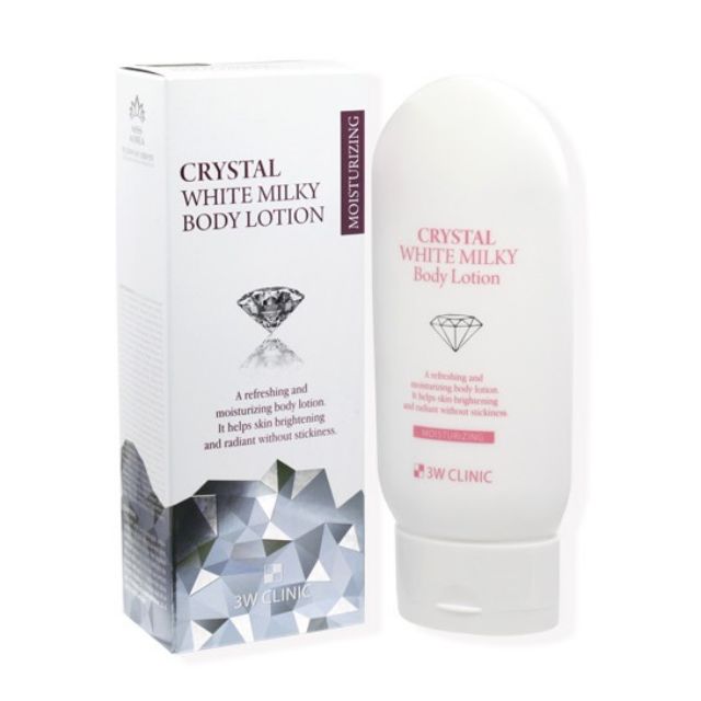 bønner tørre evaluerbare 3w Clinic Crystal White Milky Body Lotion (150 ml) Details